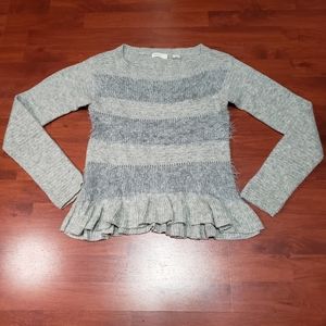 Sleeping on Snow eyelash ruffle sweater s M